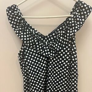 19 Cooper Polka Dot sleeveless blouse